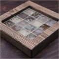 Декоративная вазочка - подставка для мелочей, 14,5x14,5x2,5 см., 0113-K145W-CH 0113-K145W-CH - фото 23348